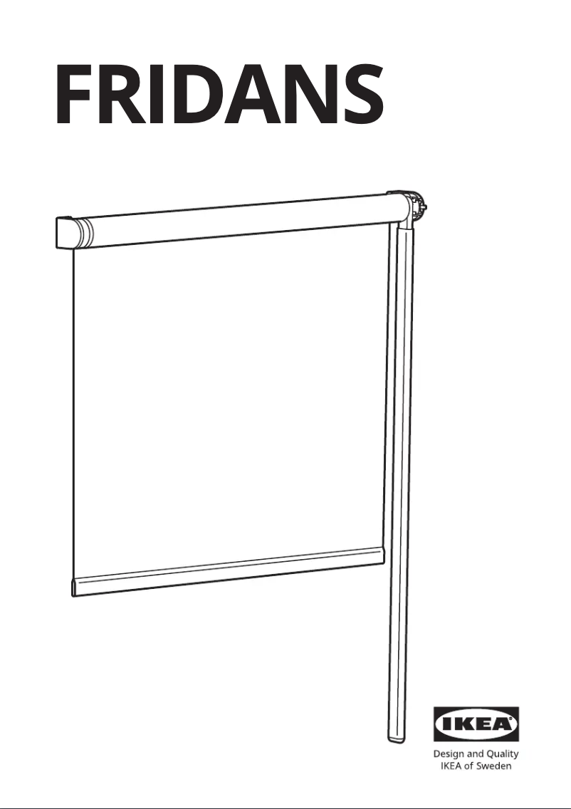 Page 1 de la notice Manuel utilisateur Ikea FRIDANS 503.968.62