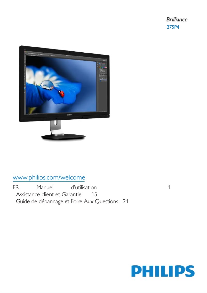 Page n°1 - Manuel utilisateur Philips Brilliance 275P4VYKEB