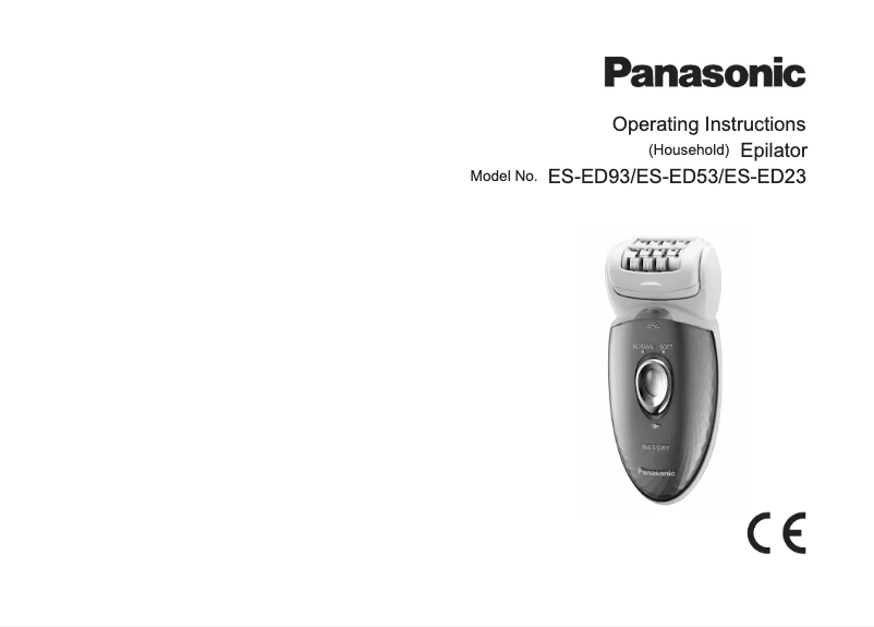 Página 1 del manual Manual de usuario Panasonic ES-ED23