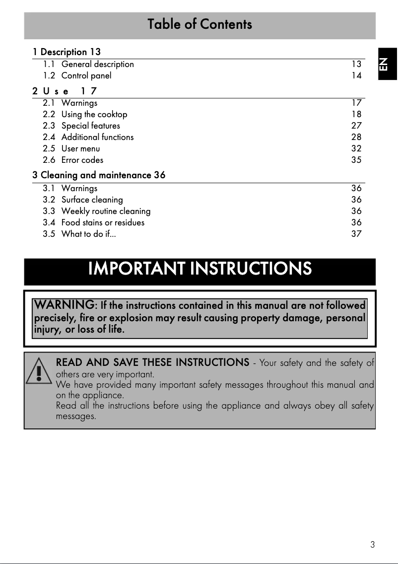Page 1 de la notice Manuel utilisateur Smeg SIMU324D