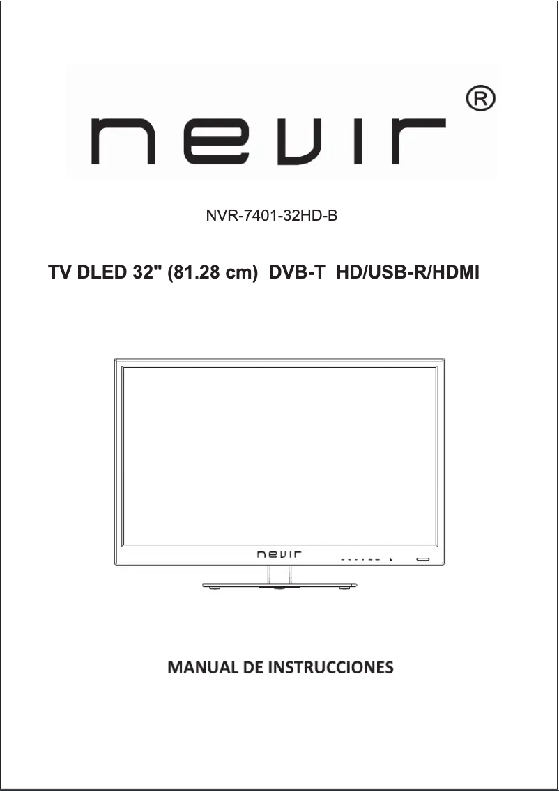 Page 1 de la notice Manuel utilisateur Nevir NVR-7401-32HD-B