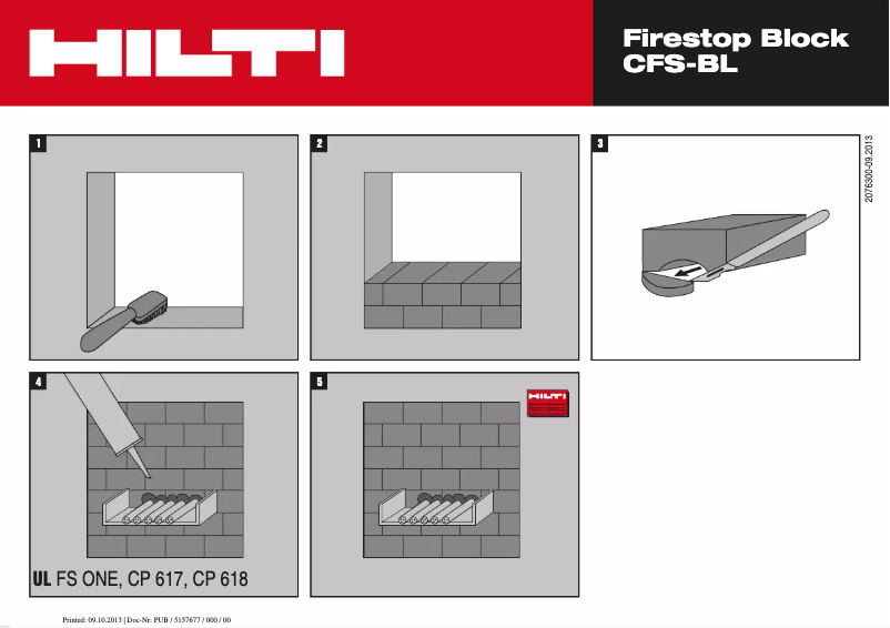 Page 1 de la notice Manuel utilisateur Hilti CFS-BL