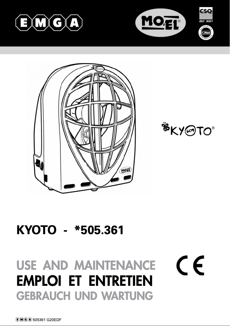 Page 1 de la notice Manuel utilisateur MO-EL Insectivoro 505361