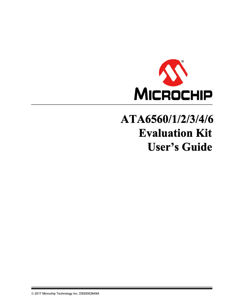 Page 1 de la notice Manuel utilisateur Microchip ATA6566