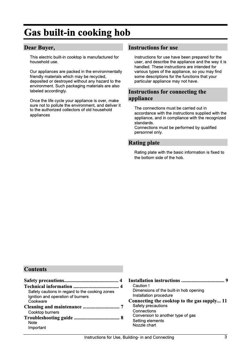 Page 1 de la notice Manuel utilisateur Gorenje GNS 64 E