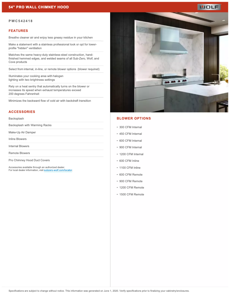 Página 1 del manual Manual de usuario Wolf PWC542418