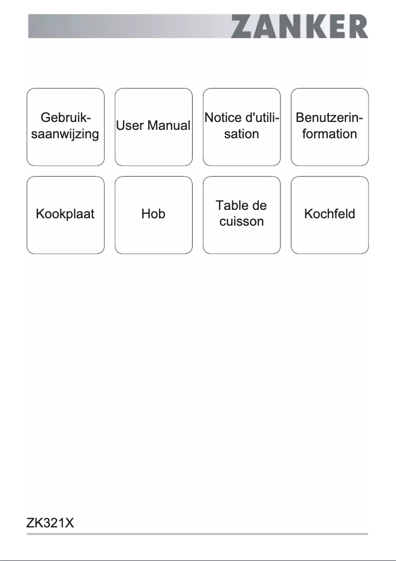 Page 1 de la notice Manuel utilisateur Zanker ZK321X