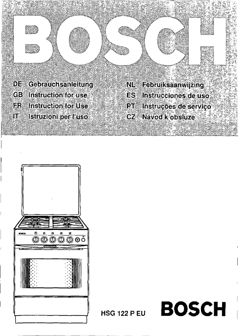 Page 1 de la notice Manuel utilisateur Bosch HSG122PEU