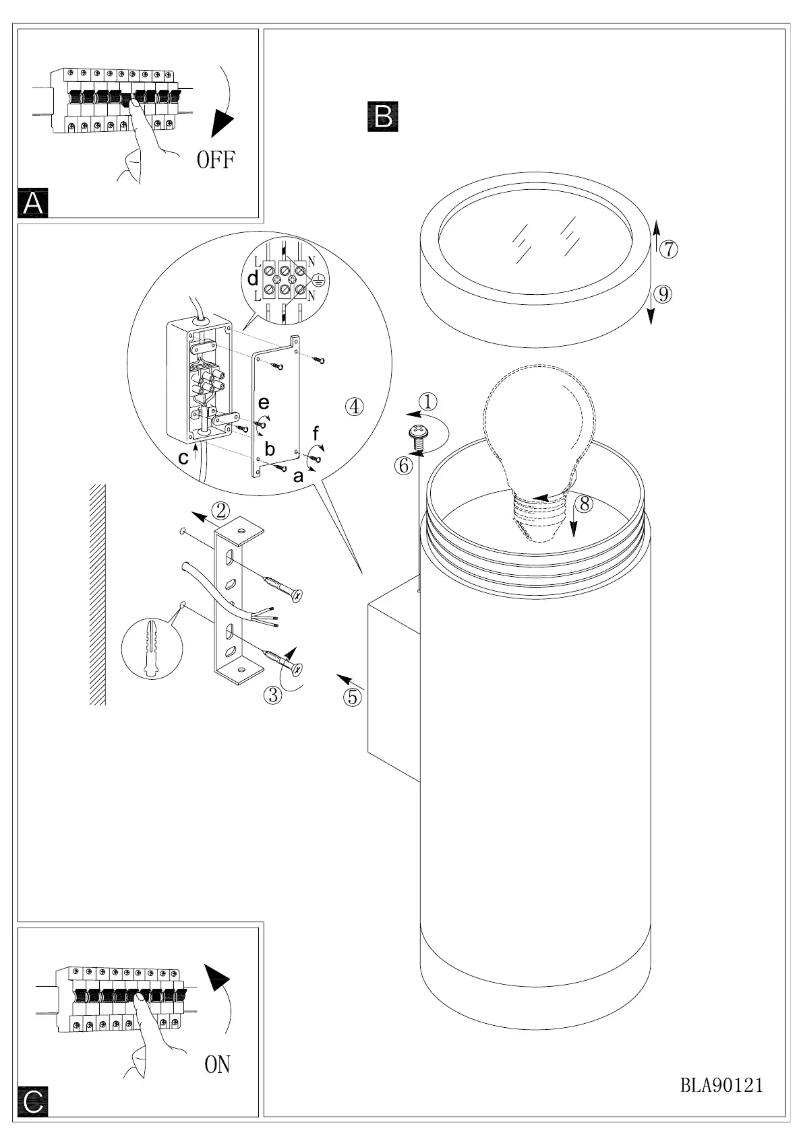 Page 1 de la notice Manuel utilisateur Eglo Ascoli