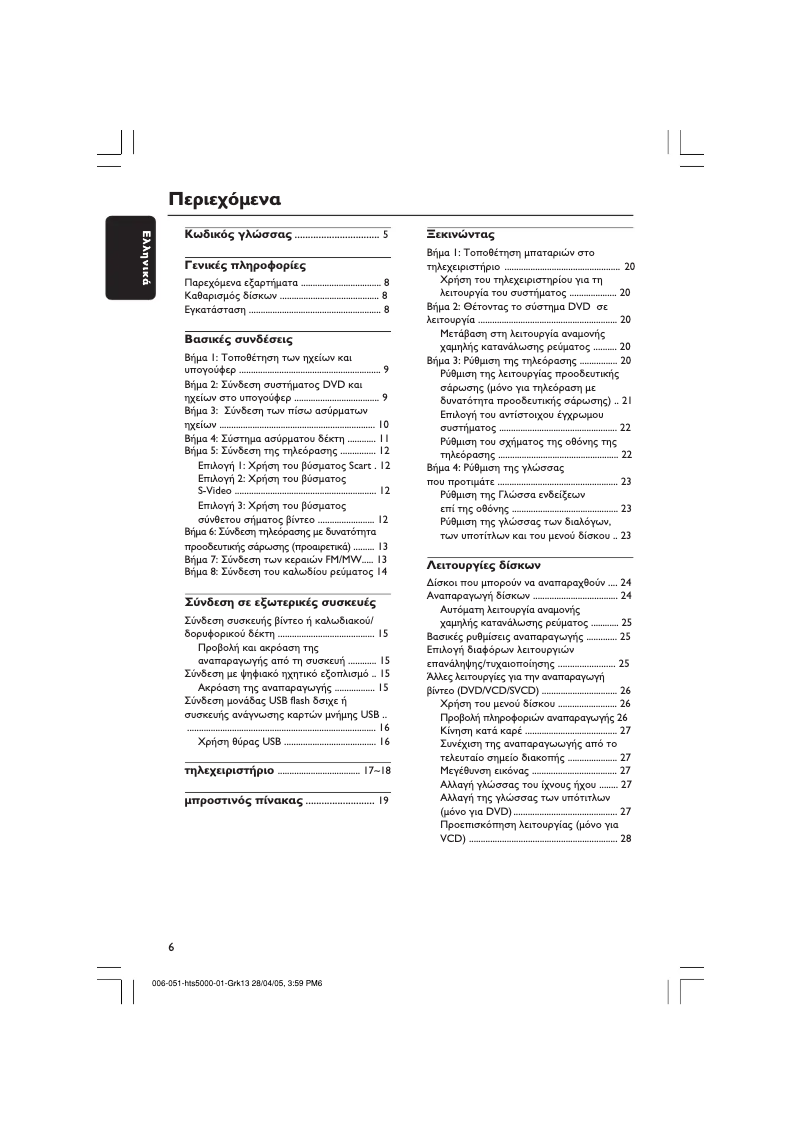 Página 1 del manual Manual de usuario Philips HTS5000W