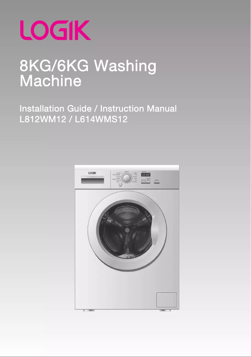 Página 1 del manual Manual de usuario Logik L812WM12