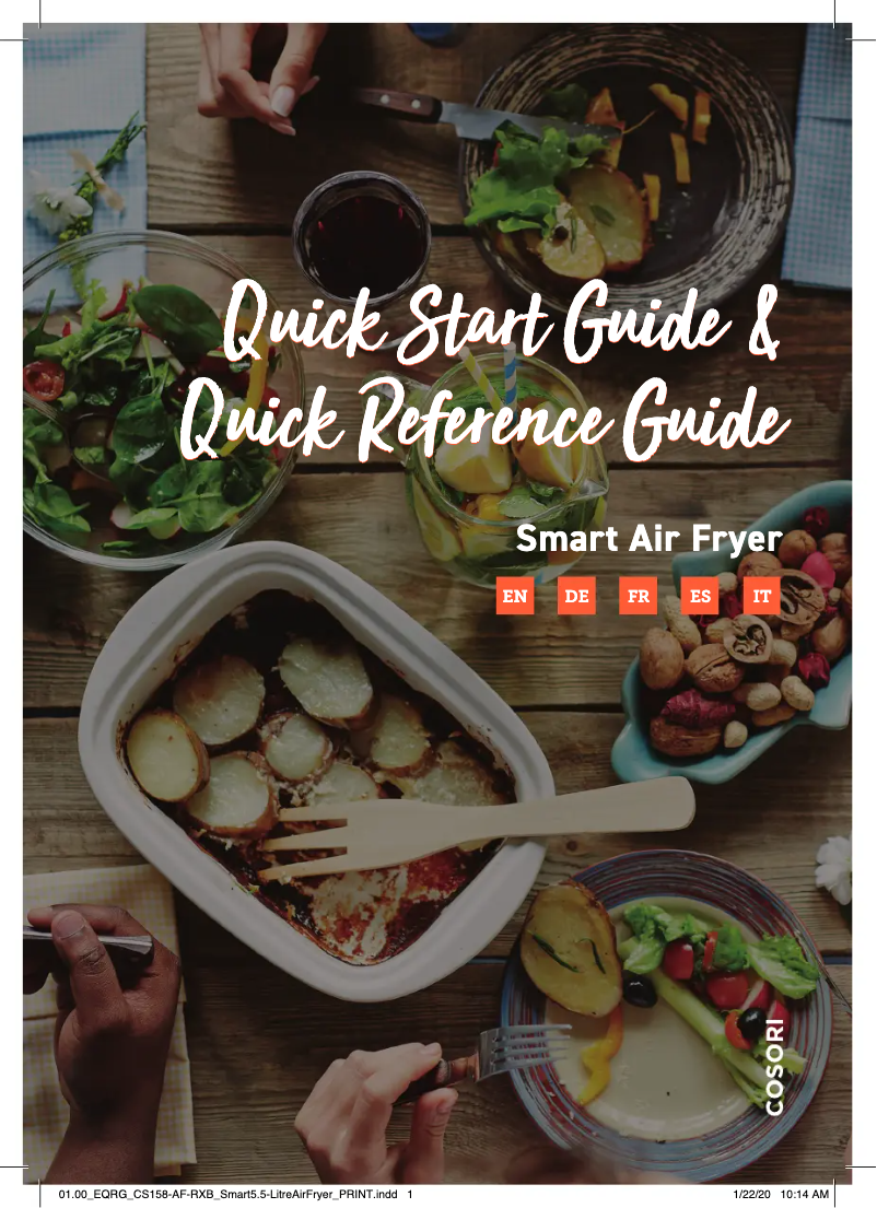 Page 1 de la notice Manuel utilisateur Cosori CS158