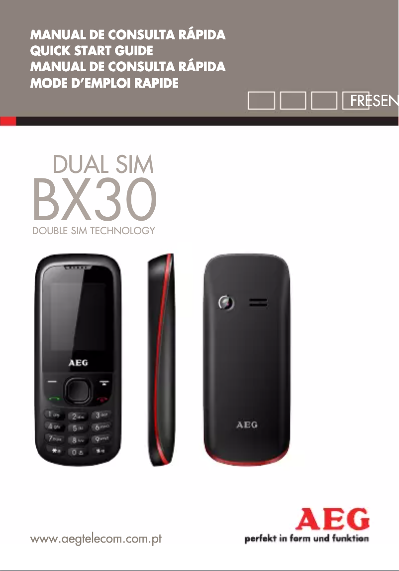 Page 1 de la notice Manuel utilisateur AEG BX30