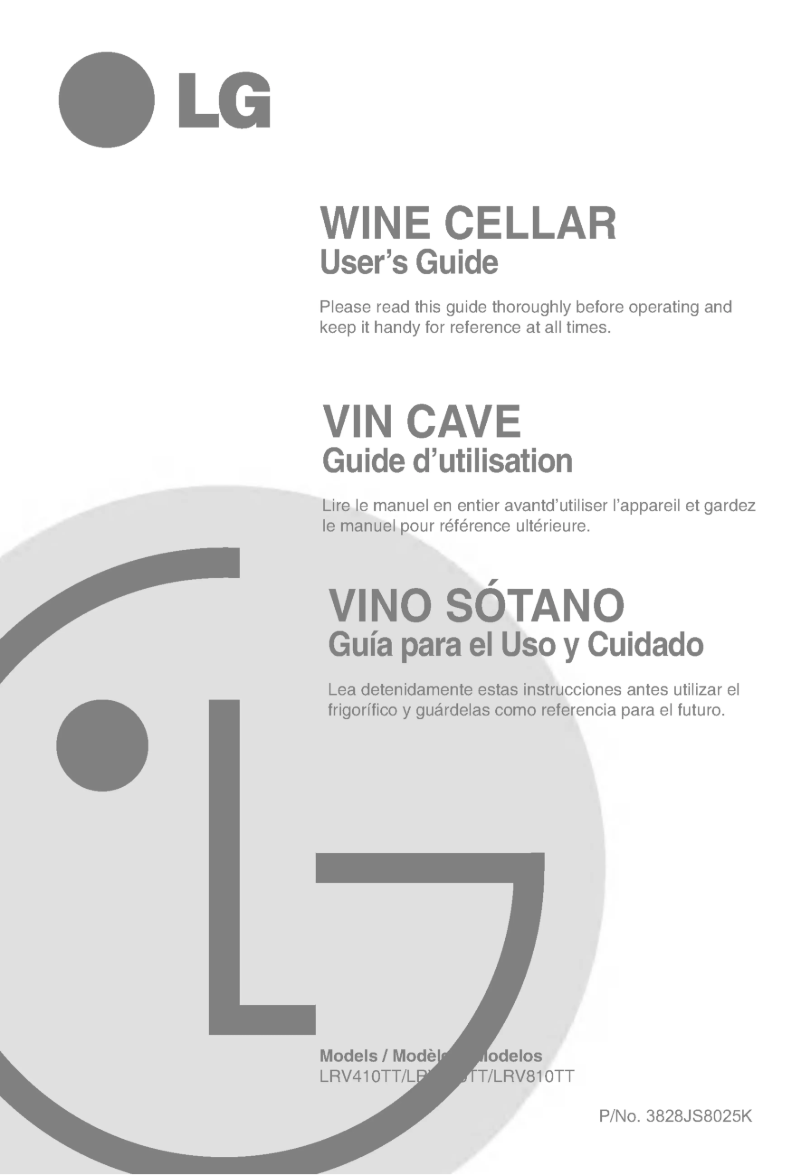 Page 1 de la notice Manuel utilisateur LG GC-W061BTH