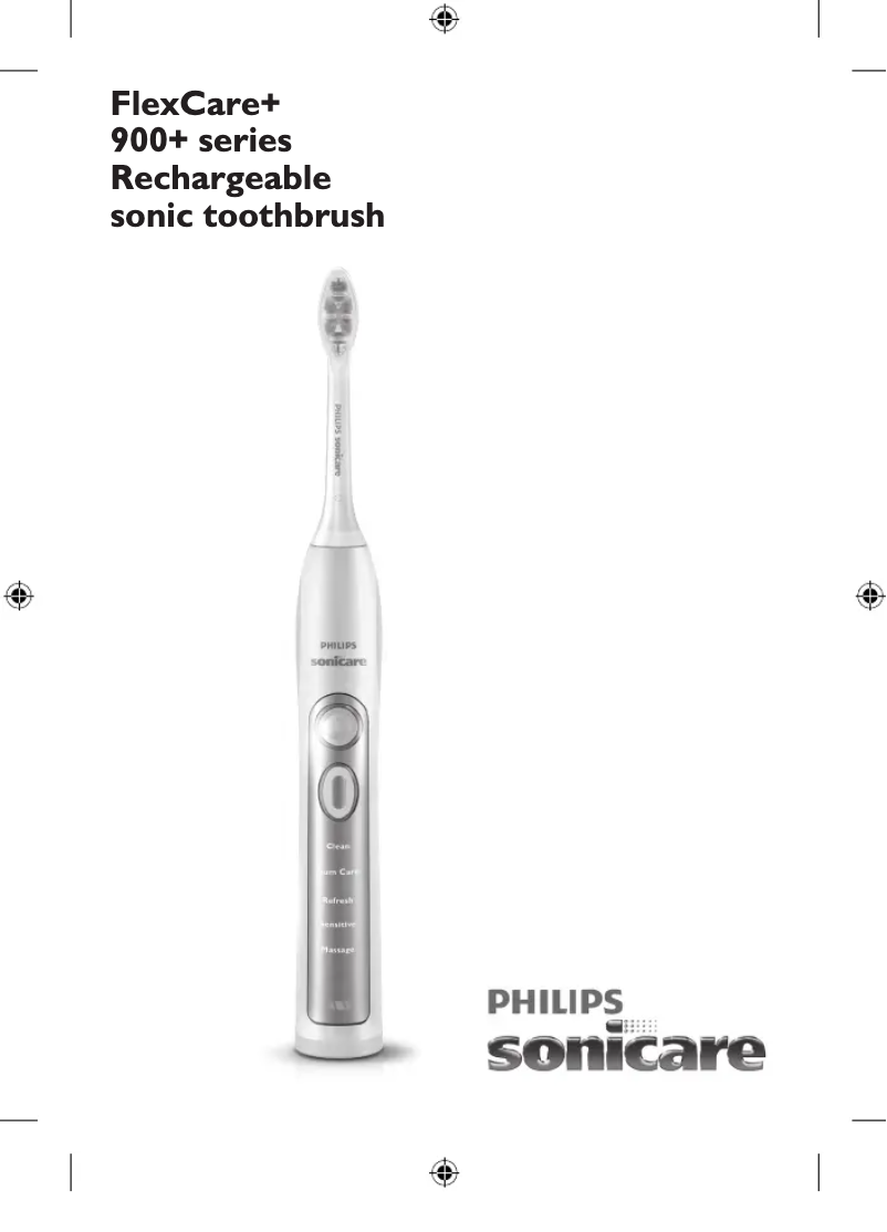 Page 1 of the manual User Manual Philips Sonicare FlexCare+ HX6973