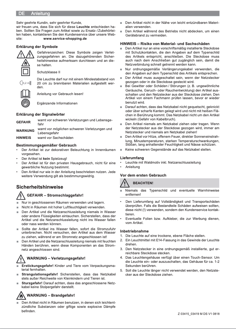 Page 1 de la notice Manuel utilisateur EasyMaxx 05480