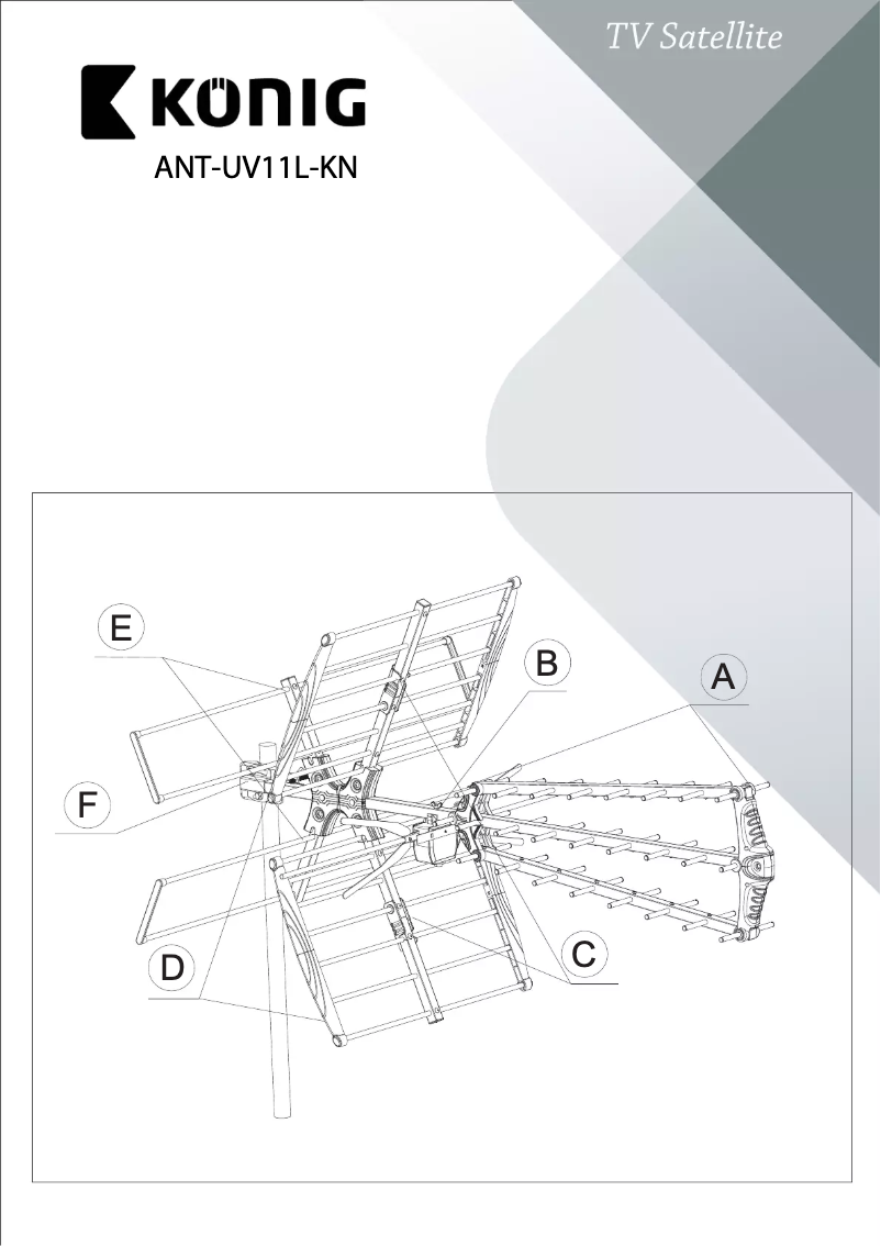Page 1 de la notice Manuel utilisateur Konig ANT-UV11L-KN