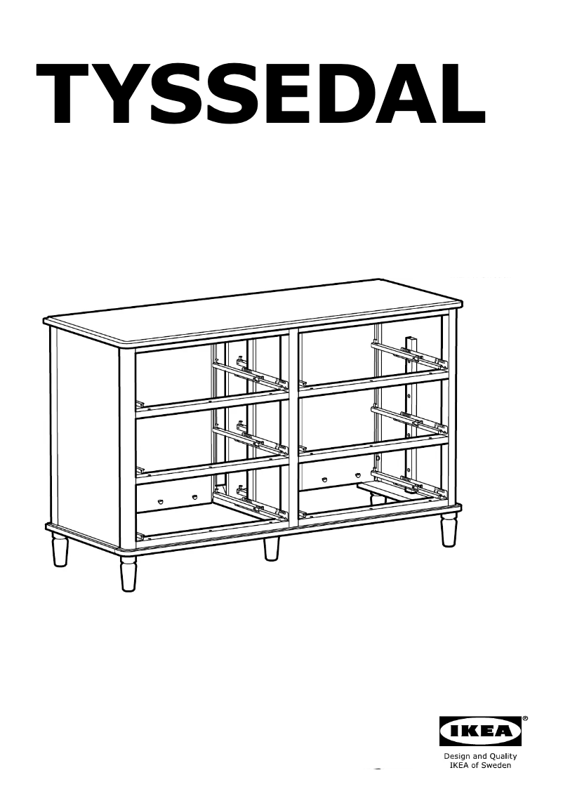 Image de la première page du manuel de l'appareil TYSSEDAL (6 drawers)