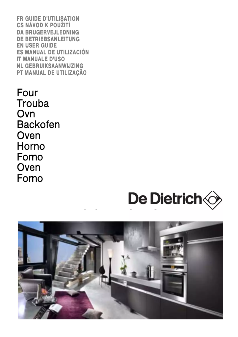 Page 1 de la notice Manuel utilisateur De Dietrich DOE740