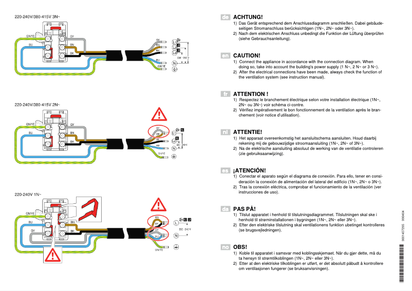 Page 1 de la notice Guide d'installation Siemens ED801FS11E