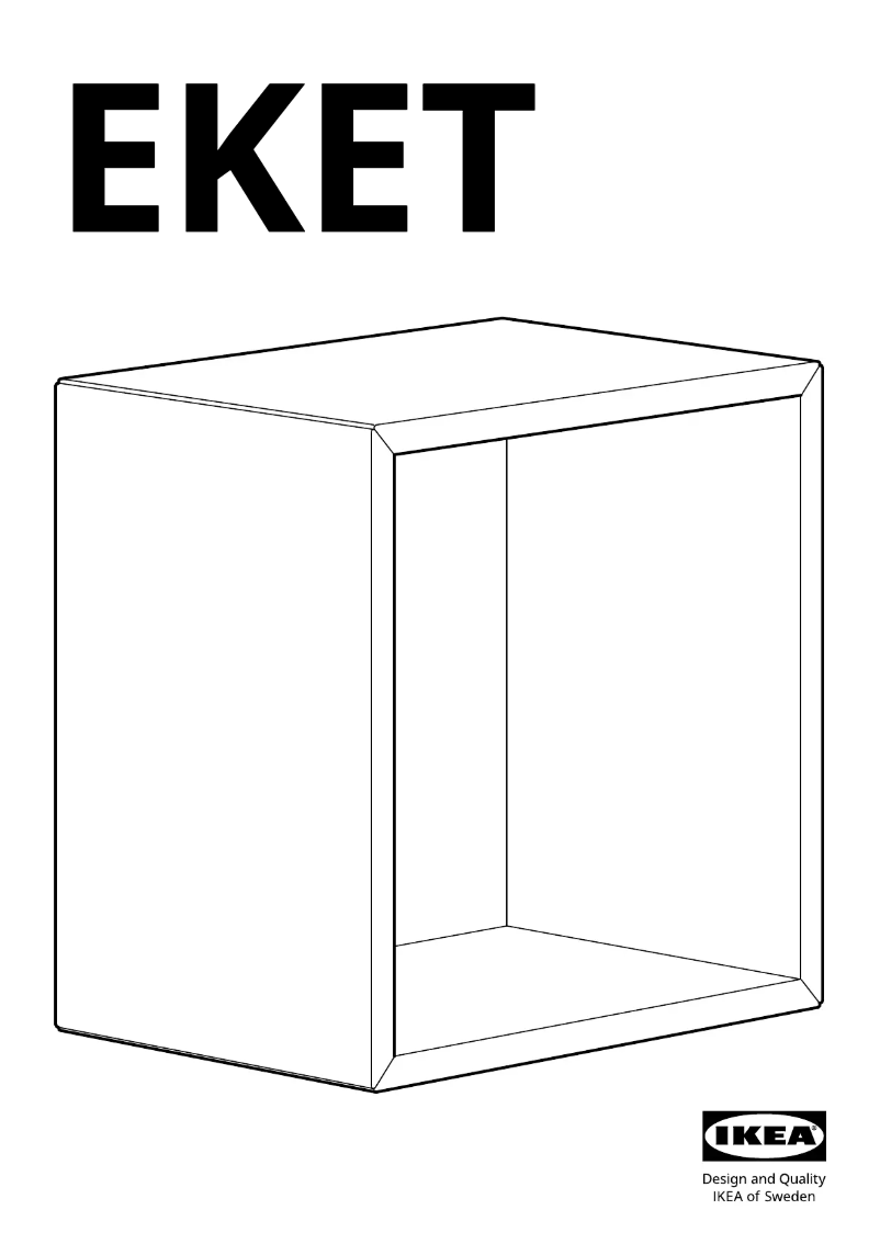 Page 1 de la notice Manuel utilisateur Ikea EKET 904.288.42