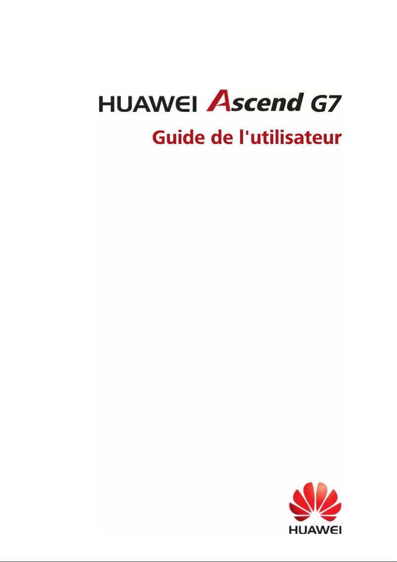 Page 1 de la notice Manuel utilisateur Huawei Ascend G7