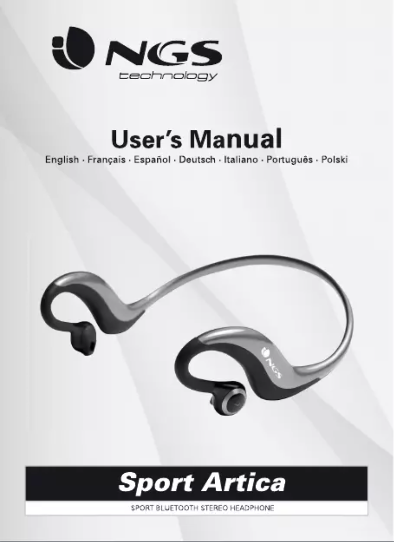 Page 1 de la notice Manuel utilisateur NGS Green Sport Artica bluetooth