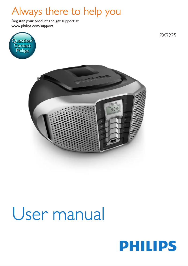 Página 1 del manual Manual de usuario Philips PX3225BX