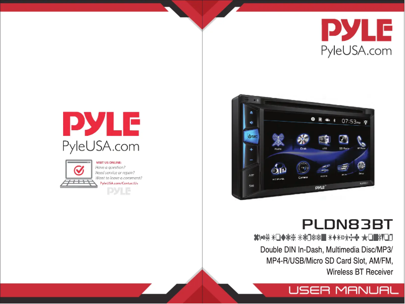 Página 1 del manual Manual de usuario Pyle PLDN83BT.5