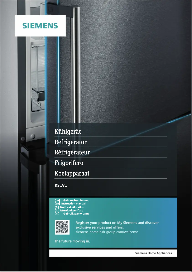 Page 1 de la notice Manuel utilisateur Siemens KS36VVXDP
