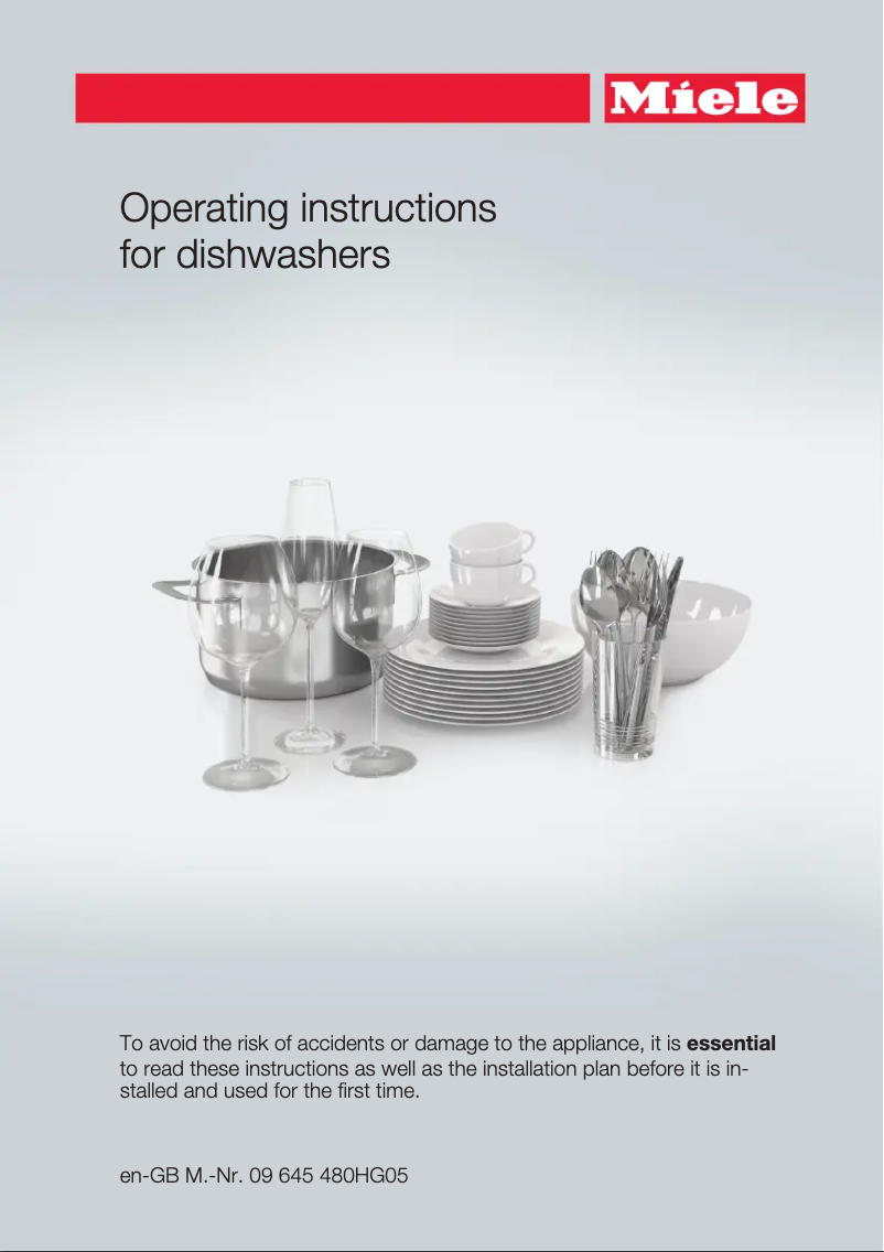 Page 1 de la notice Manuel utilisateur Miele G 6370 SC VI