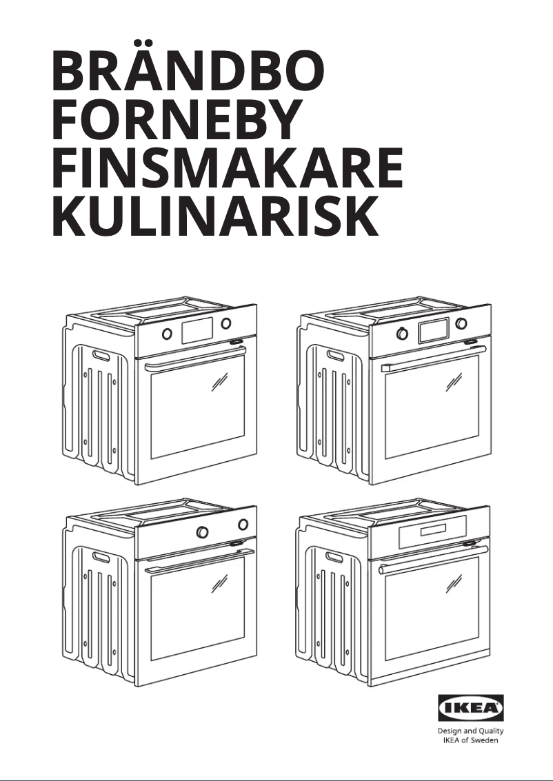 Page 1 de la notice Manuel utilisateur Ikea FORNEBY 805.577.97