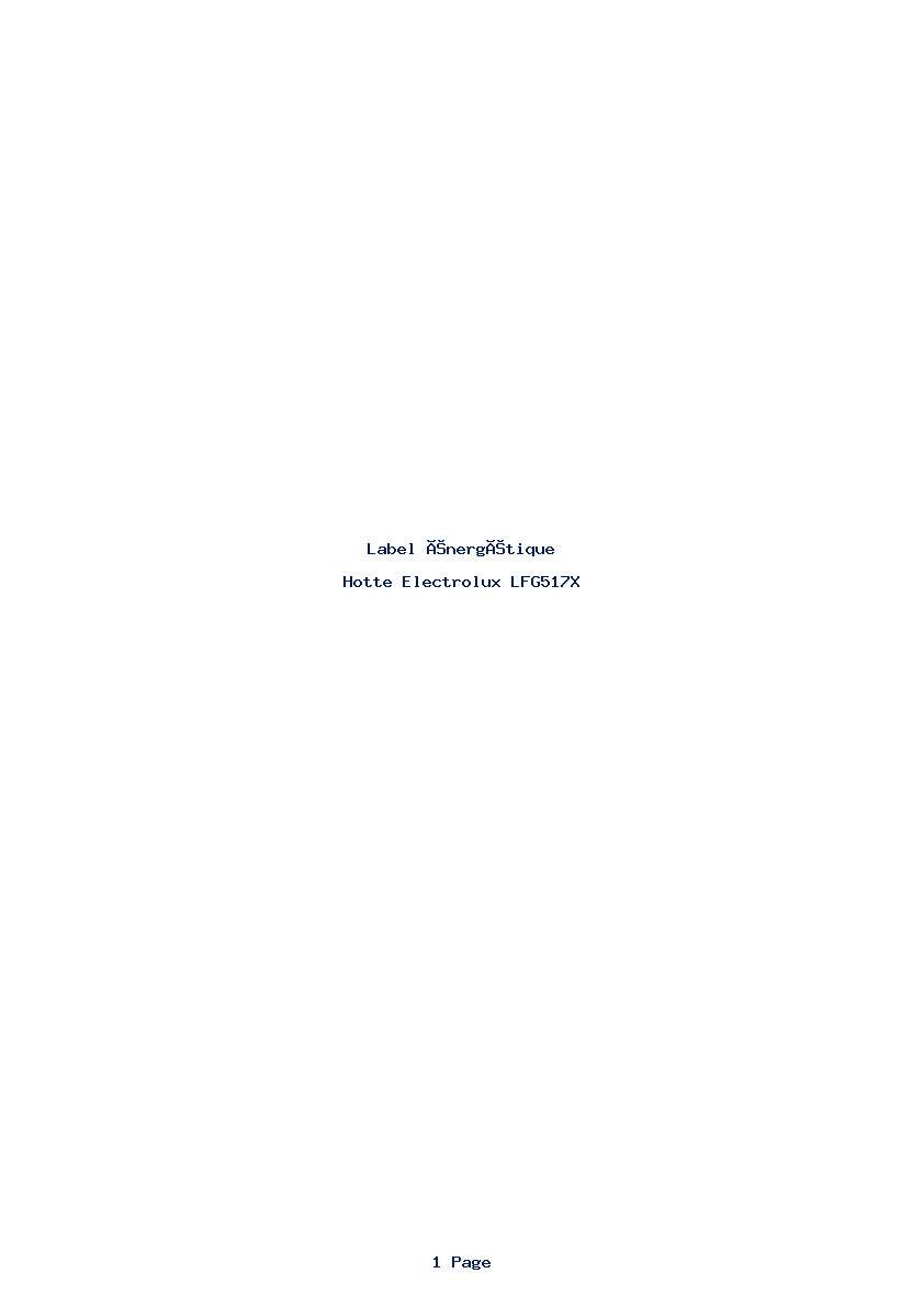 Image de la première page du manuel de l'appareil LFG517X