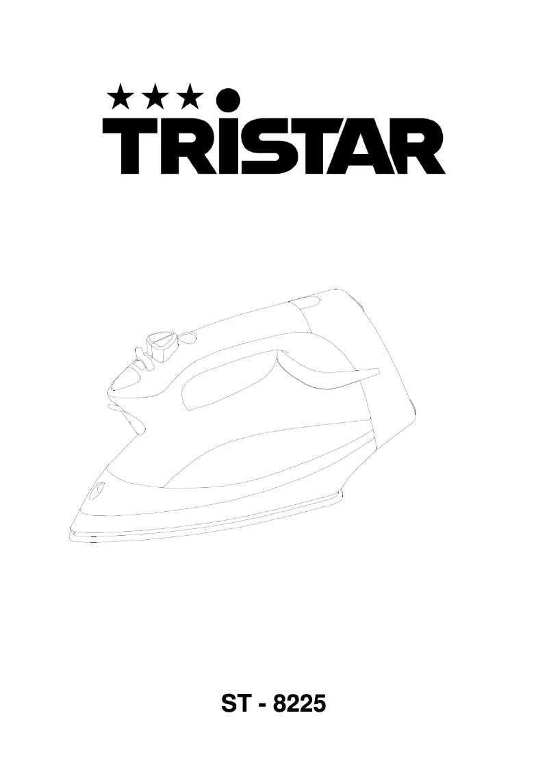 Page 1 de la notice Manuel utilisateur TriStar ST-8225