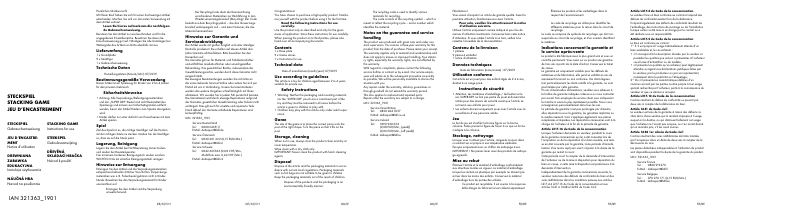Page 1 de la notice Manuel utilisateur Playtive IAN 321363