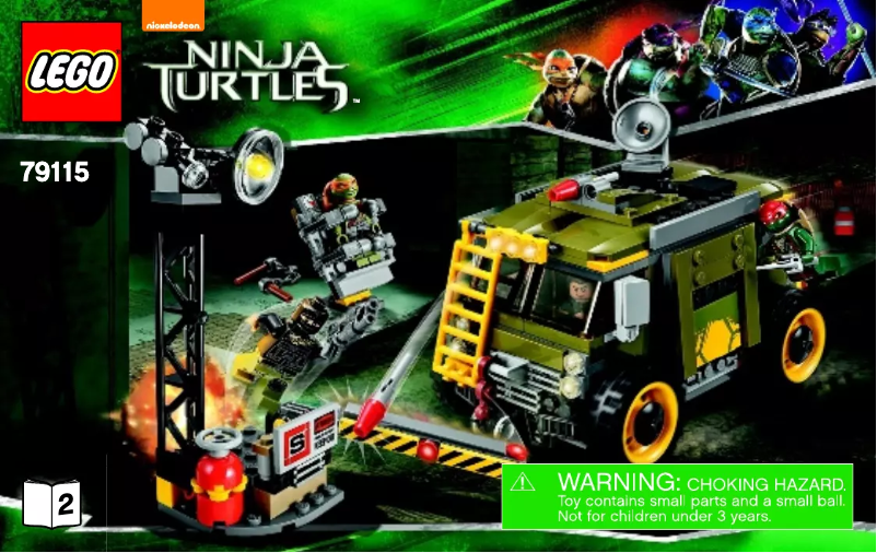 Página 1 del manual Manual de usuario Lego Turtle Van Takedown