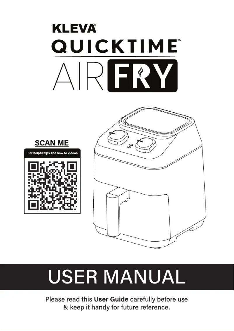 Page 1 de la notice Manuel utilisateur Kleva QuickTime AirFry