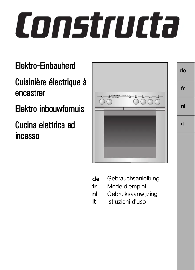 Page 1 de la notice Manuel utilisateur Constructa CH14850