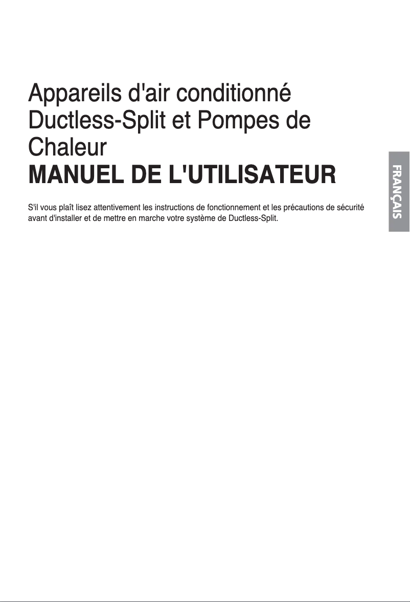 Page 1 de la notice Manuel utilisateur LG GSN121HSV