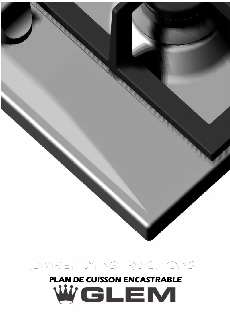 Page 1 de la notice Manuel utilisateur Glem Gas GT32GIX