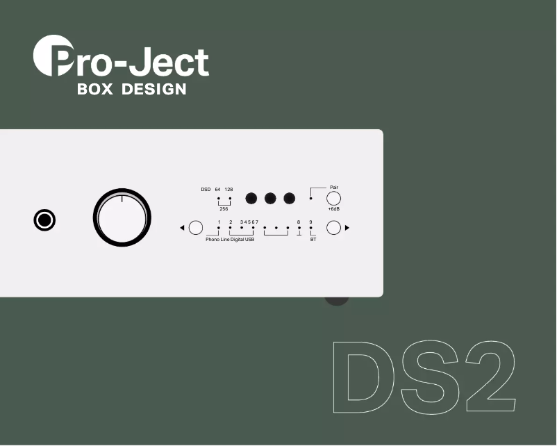 Page 1 de la notice Brochure Pro-Ject Phono Box DS2