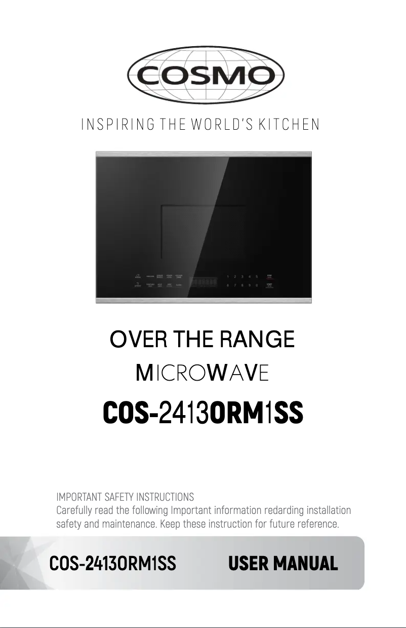 Page 1 de la notice Manuel utilisateur Cosmo COS-2413ORM1SS