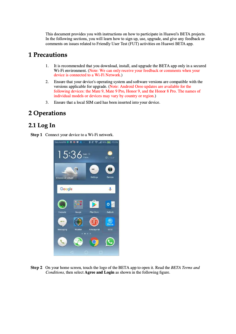 Page 1 of the manual User Manual Honor 3X