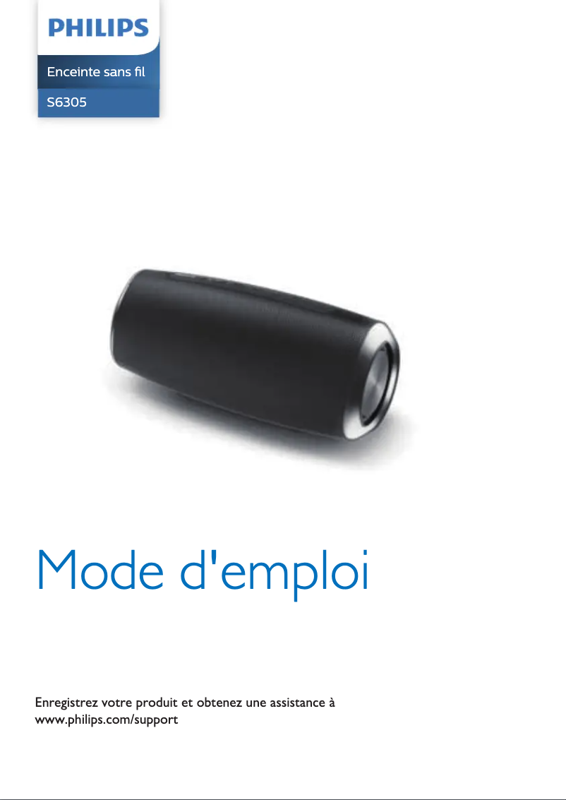 Page 1 of the manual User Manual Philips 6000 series TAS6305