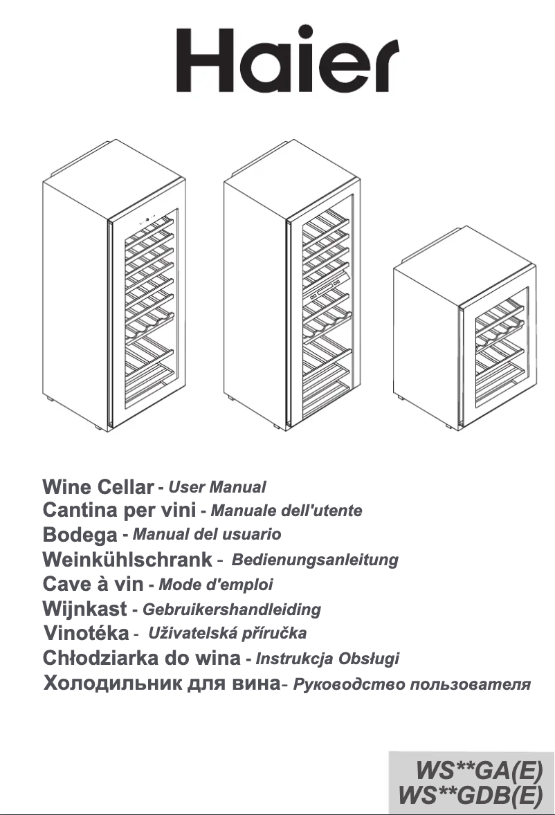 Página 1 del manual Manual de usuario Haier WS33GAE