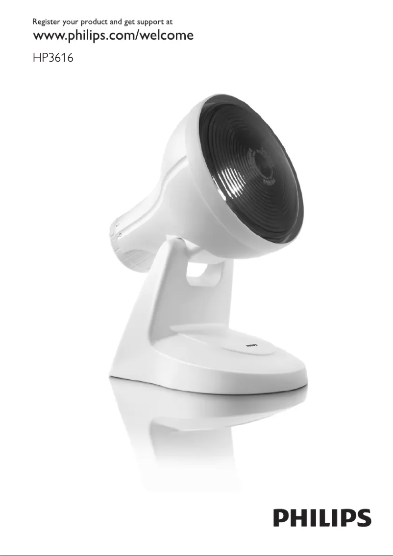 Página 1 del manual Manual de usuario Philips InfraPhil HP3616