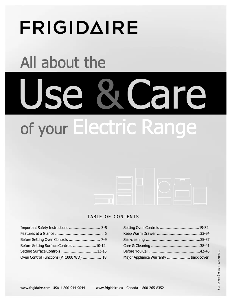 Página 1 del manual Manual de usuario Frigidaire FPEF3081MF