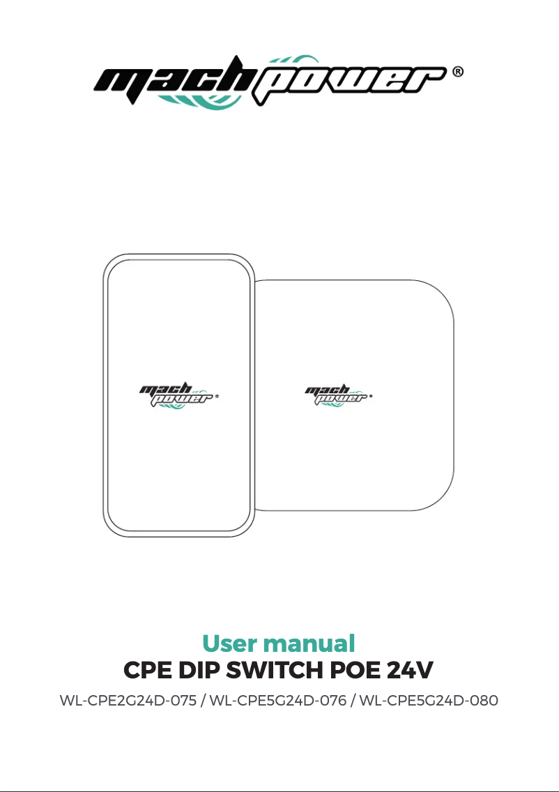 Page 1 de la notice Manuel utilisateur Mach Power WL-CPE5G24D-076