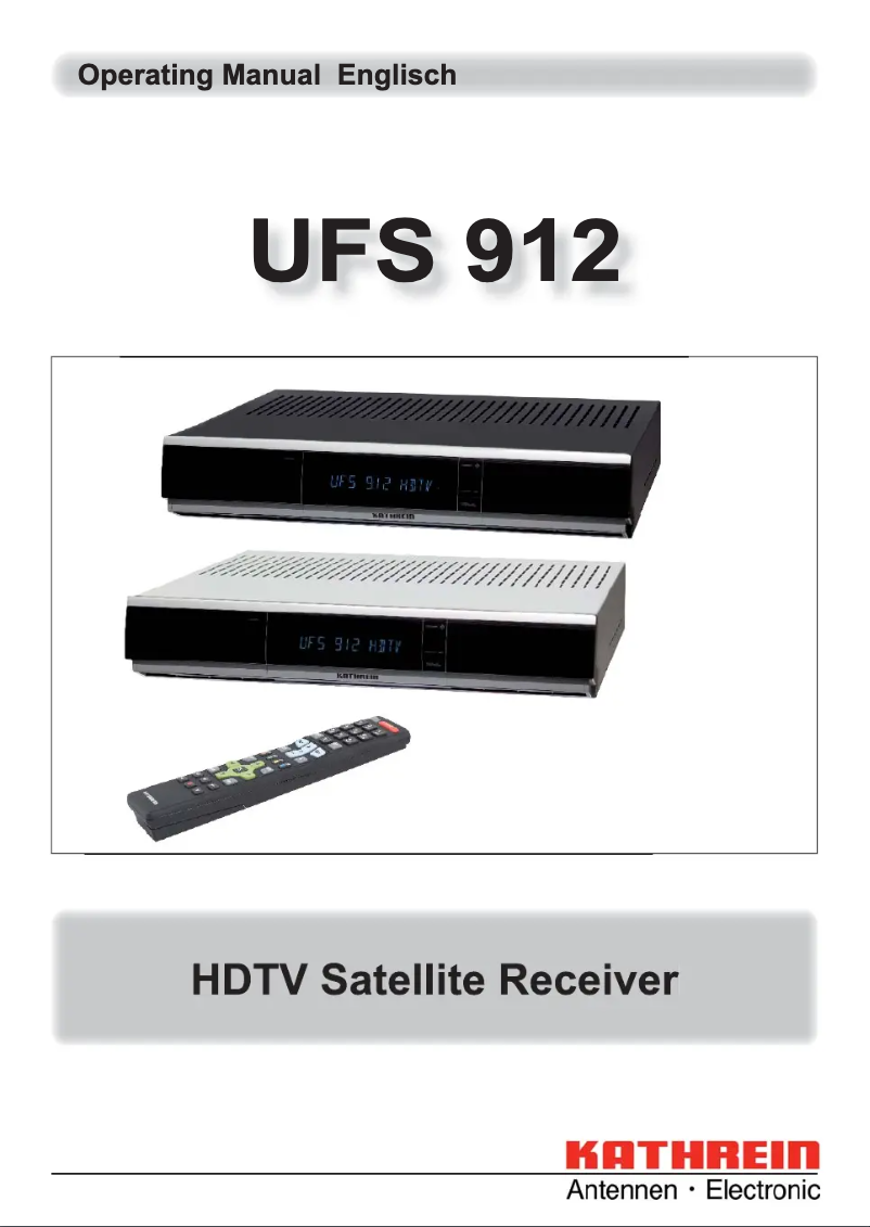 Página 1 del manual Manual de usuario Kathrein UFS 912sw