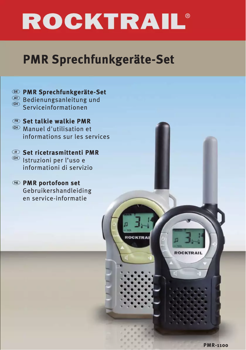 Page 1 de la notice Manuel utilisateur Rocktrail PMR-1100